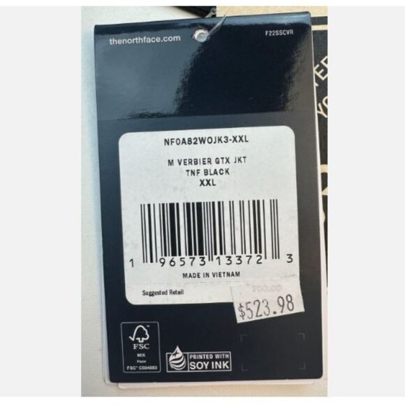 The North Face Verbier GORE-TEX Jacket Summit Series Men's XXL Black GTX Skiing - Picture 8 of 16